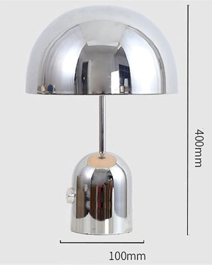 Aesthetic Minimalist Chrome Table Lamp