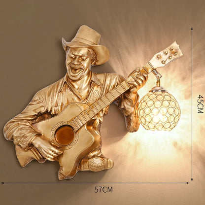 guitarman fancylight decorantion Wall light