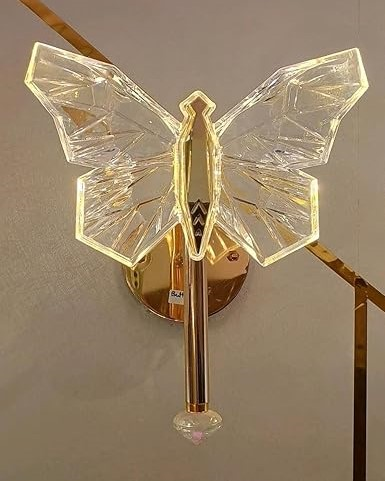 Crystal Butterfly Wall Sconce