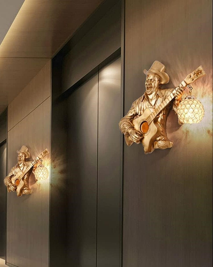 guitarman fancylight decorantion Wall light