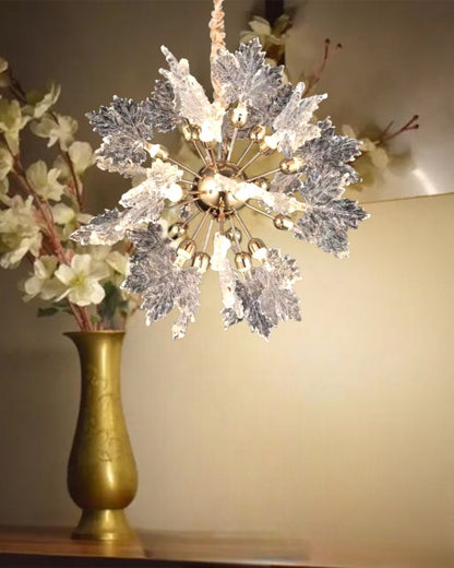 Modern Leaf Chandelier for Dining Room-18 L