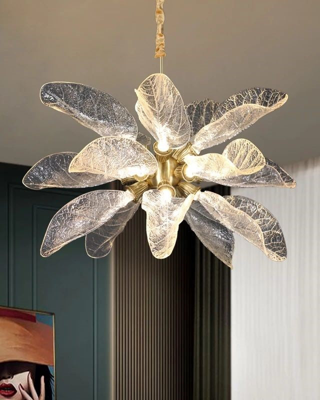 Modern Leaf Chandelier for Dining Room-12 L