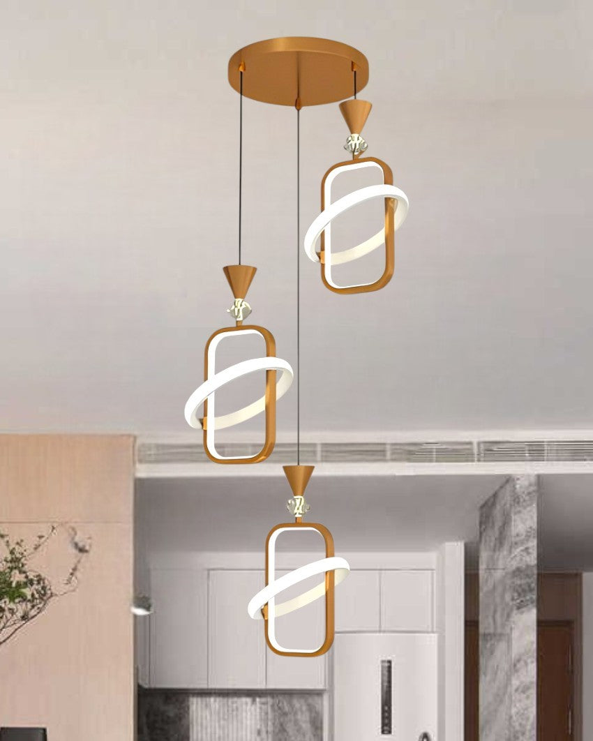 Triple square Chandelier