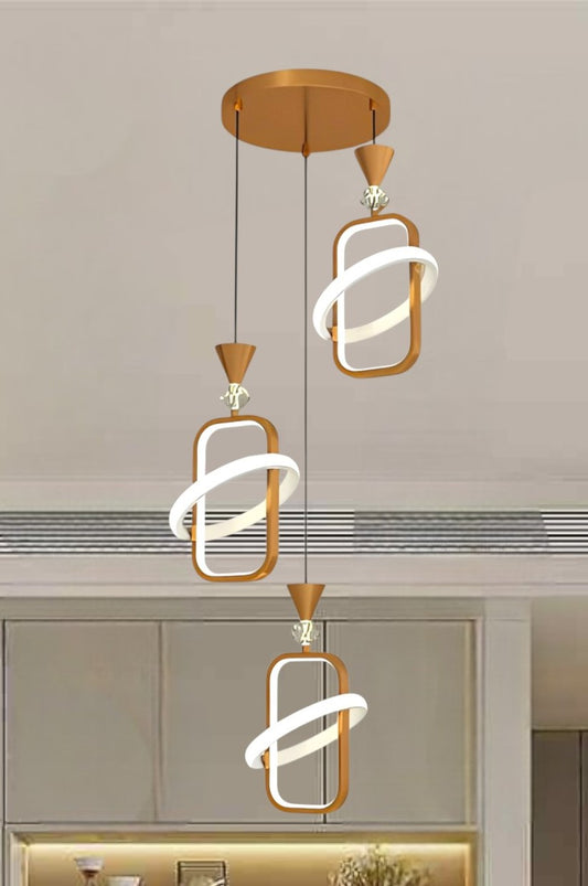 Triple square Chandelier