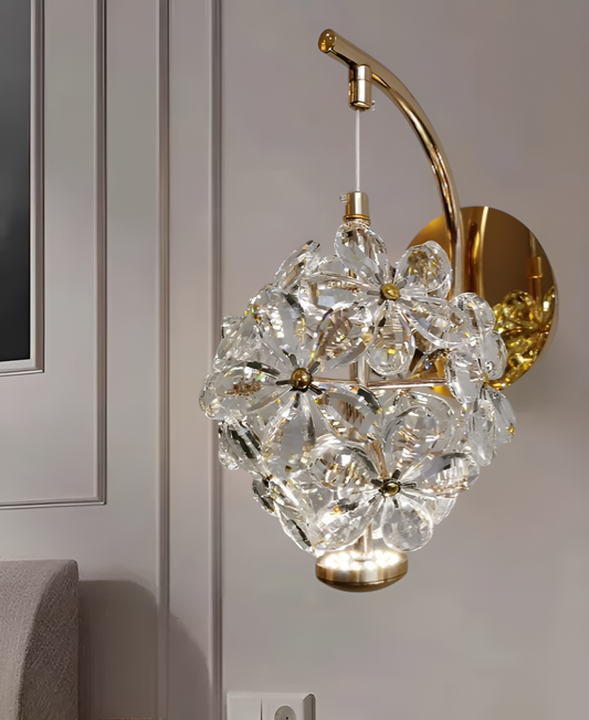 Modern crystal  wall lamp