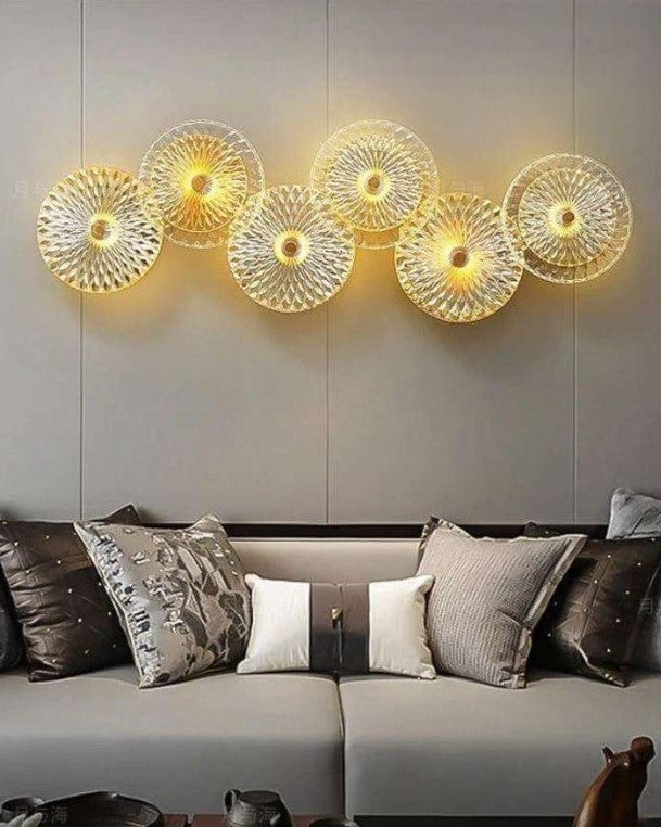 Modern Round Crystal Wall Lamp- 6L