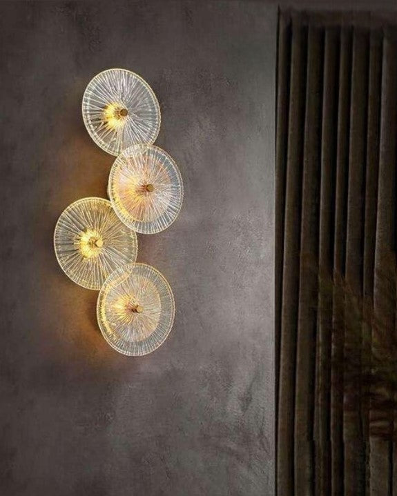 Modern Round Crystal Wall Lamp- 4L